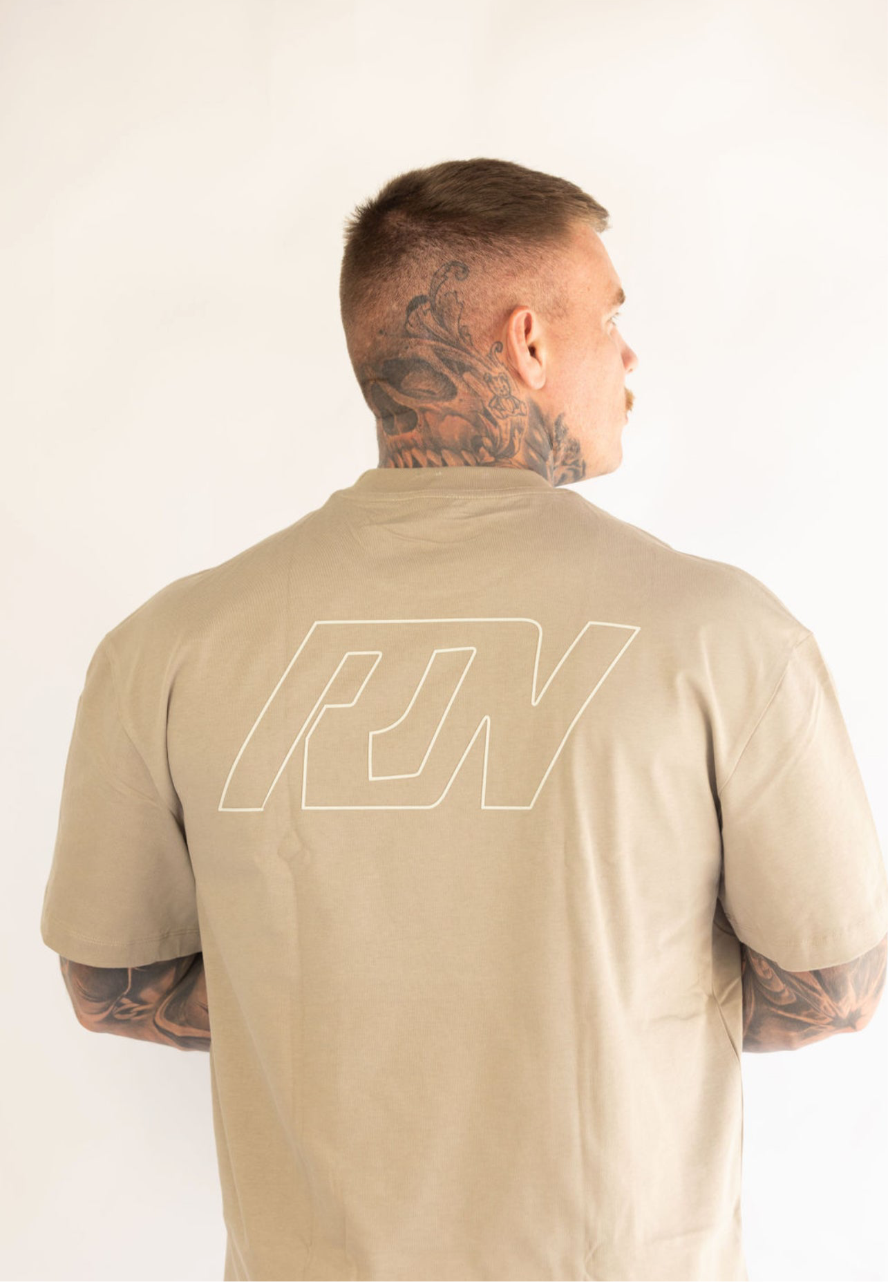 THE ESSENTIAL OVERSIZED TEE - LIGHT BROWN - Ready Or Not Activewear