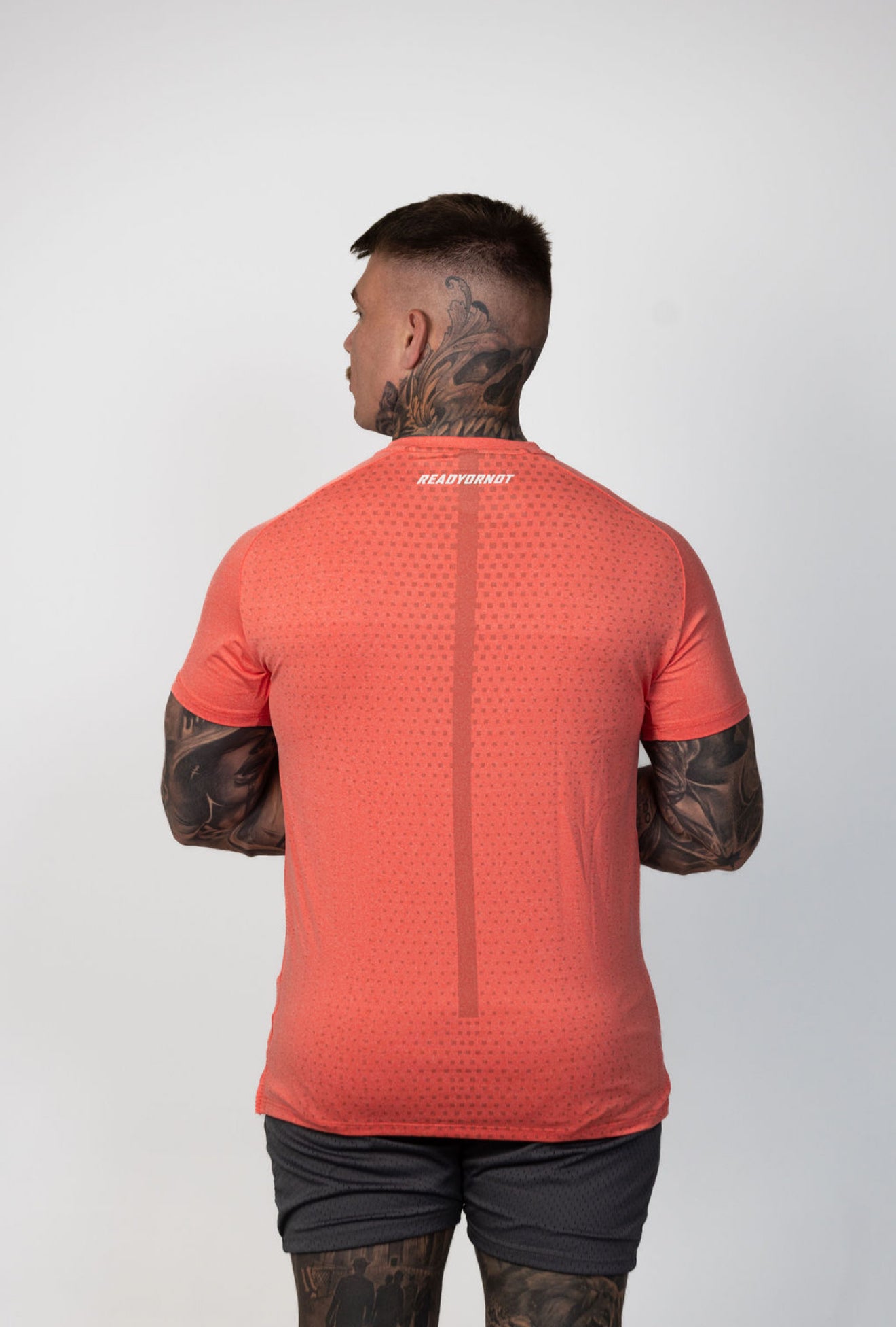 RAPTOR “AIR TECH” T-SHIRT - CORAL - Ready Or Not Activewear