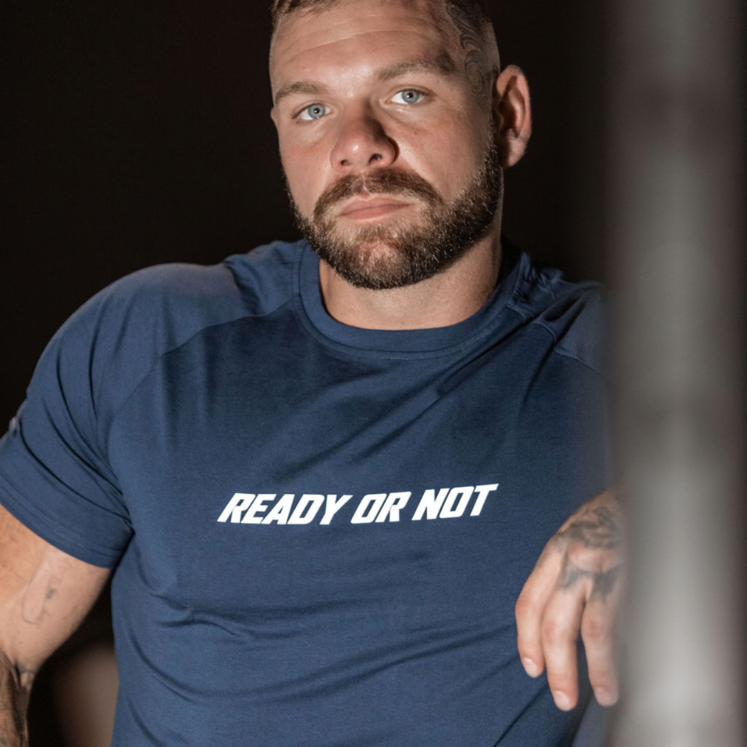 Everyday tee for everyday performance. With our classic Tapered Tee style that accentuates the body. The tapered Tee is a must have in your training collection for high performance training